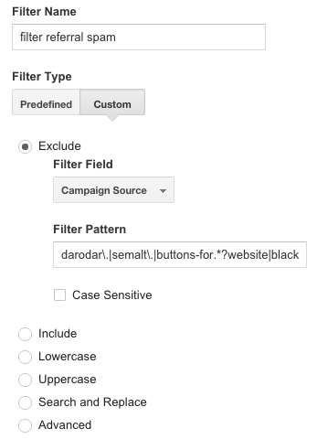 Referral-Spam-Filter