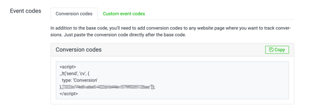 Conversion-pixel-lineoa