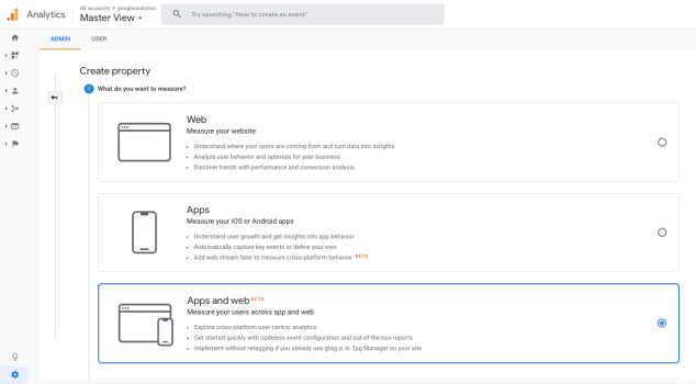 google-analytics-apps-and-web-property
