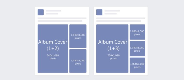 ขนาดรูป Facebook Album โพสต์แบบแนวตั้ง